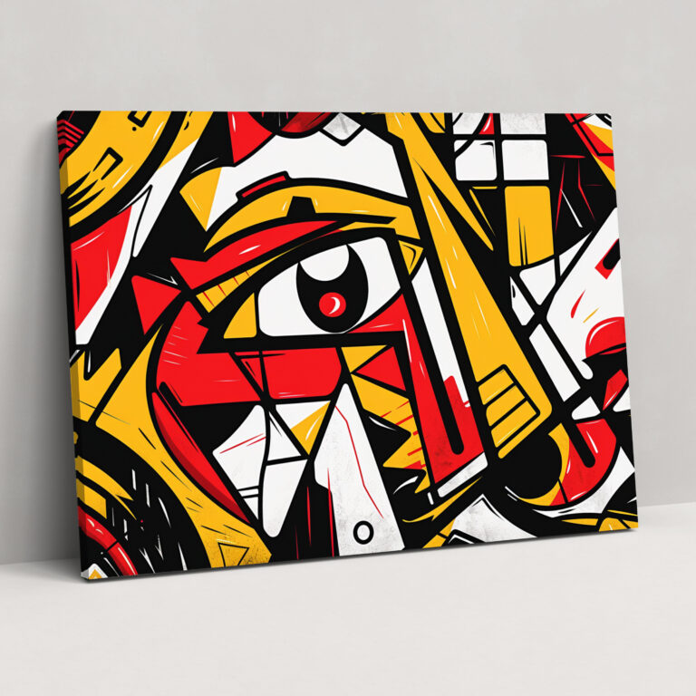 Pablo Picasso Style Canvas Print - Pablo Picasso, Pablo Picasso Style, Abstract, Canvas Print