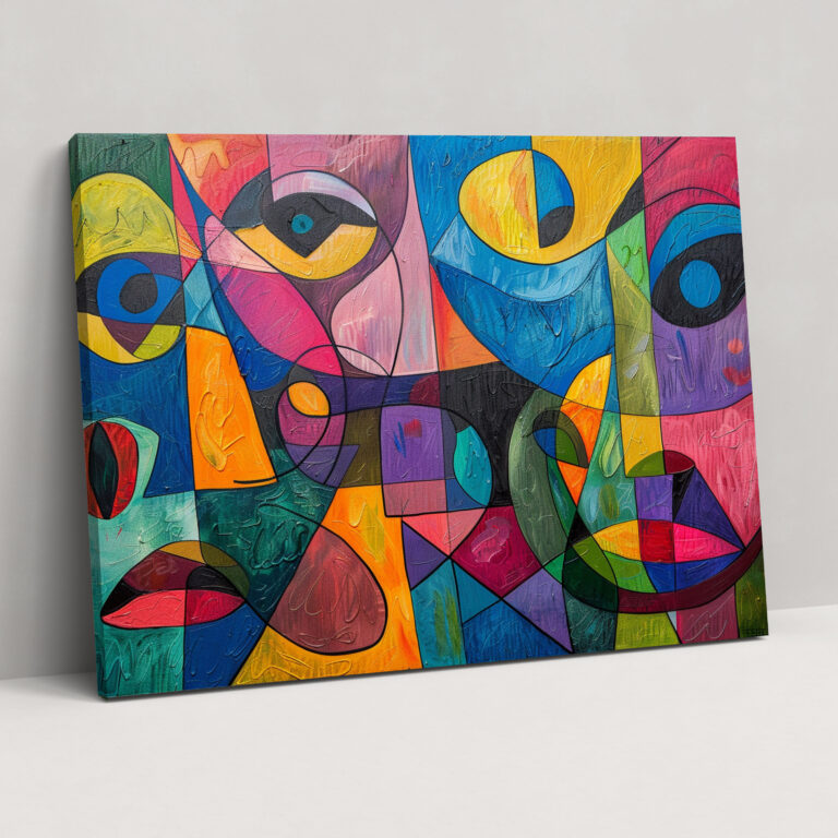 Pablo Picasso Style Canvas Print - Pablo Picasso, Playful, Wall Art, Canvas Print
