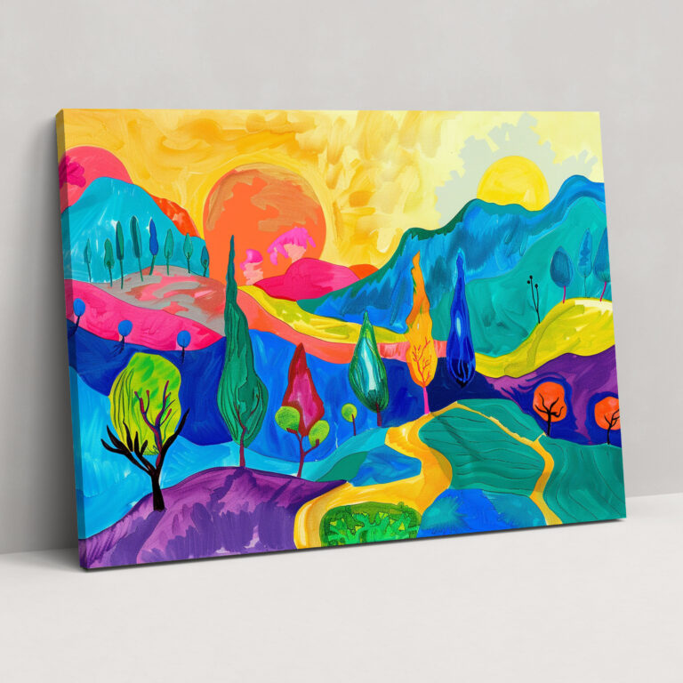 Abstract Landscape Pablo Picasso Canvas Print - Pablo Picasso, Pablo Picasso, Canvas Print, Canvas