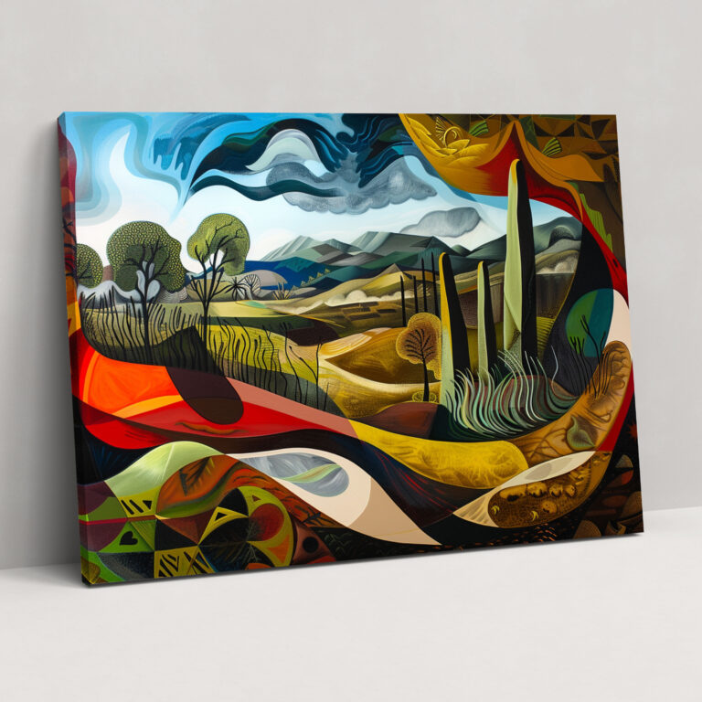 Pablo Picasso Canvas Print - Pablo Picasso, Canvas, Abstract Landscape, Surreal