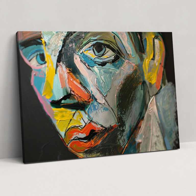 Pablo Picasso Self Portrait Canvas Print - Pablo Picasso, Home Decoration, Pablo Picasso, Canvas Print