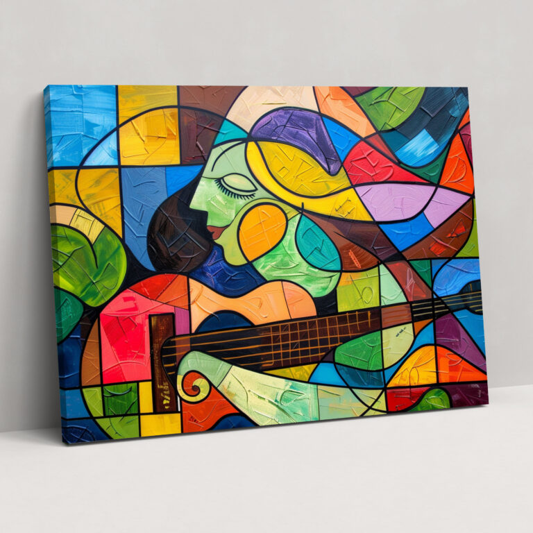 Pablo Picasso Canvas Print - Colorful Abstract Shapes - Pablo Picasso, Canvas, Canvas Print, Wall Decoration