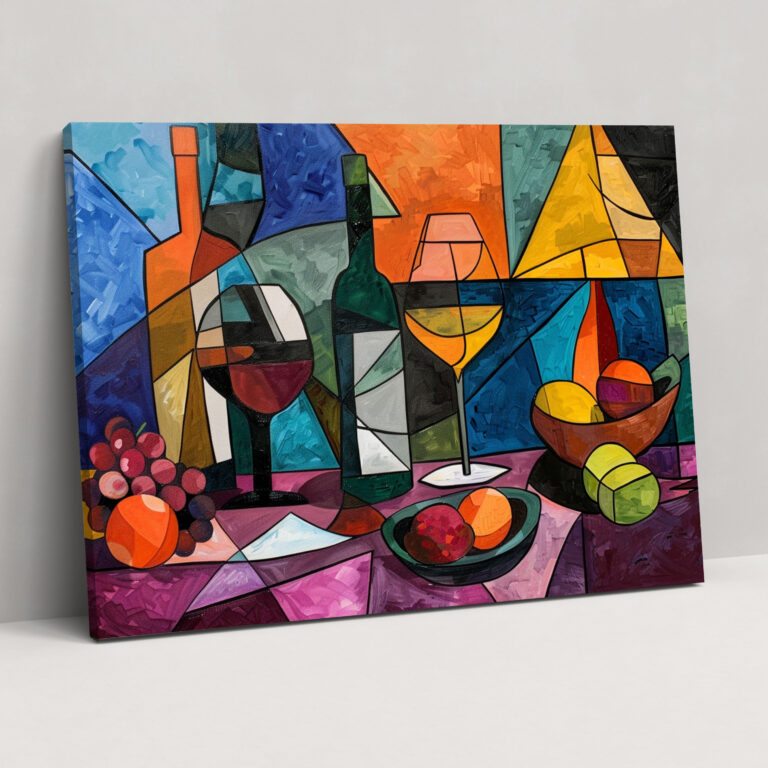 Pablo Picasso Canvas Print - Pablo Picasso, Wall Art, Wall Decoration, Cubist Still Life