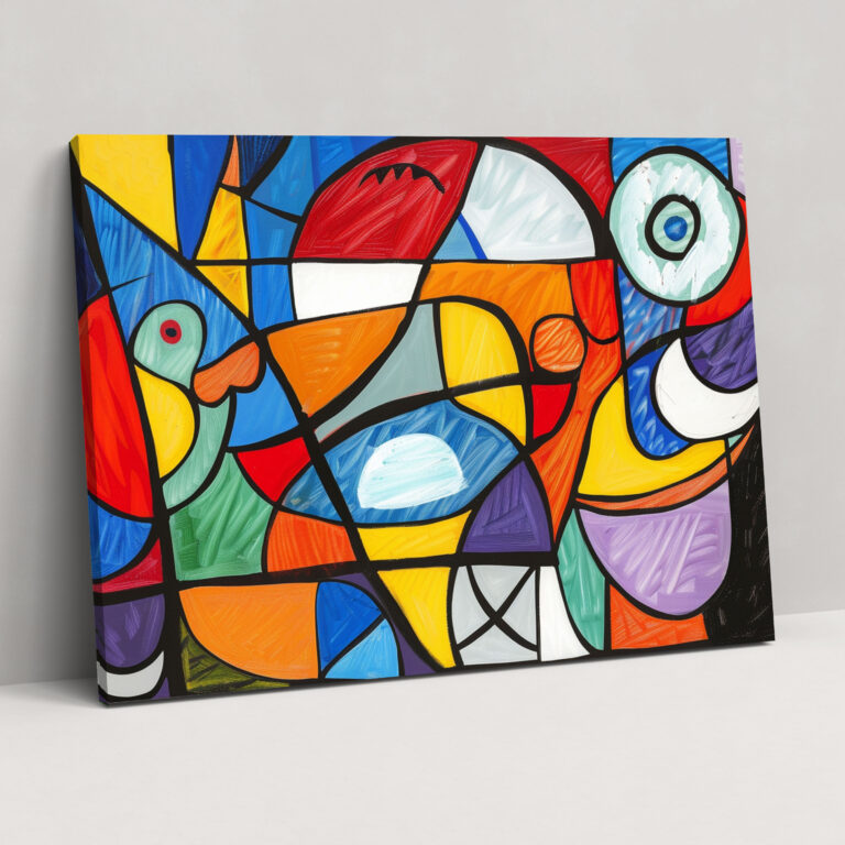 Pablo Picasso Wall Art - Pablo Picasso, Colorful Abstract Composition, Wall Decoration, Pablo Picasso