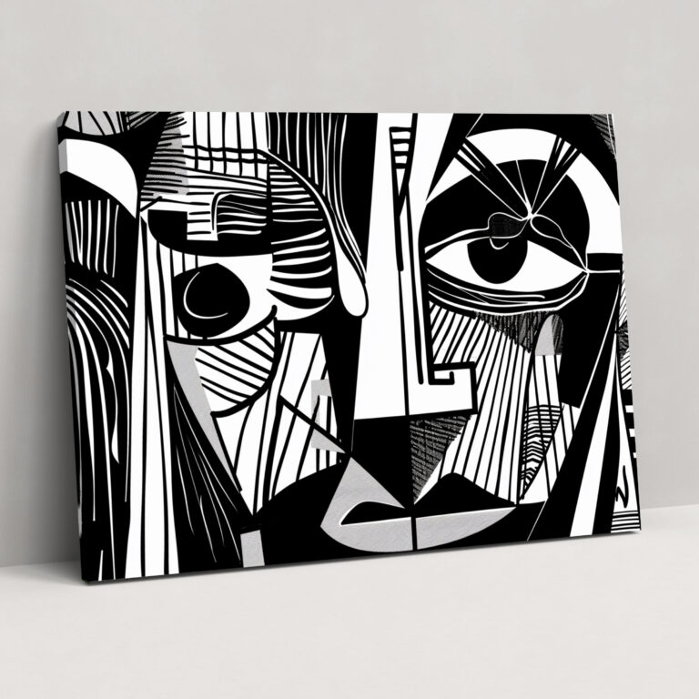 Pablo Picasso Canvas Print - Pablo Picasso, Home Decoration, Black And White, Wall Art