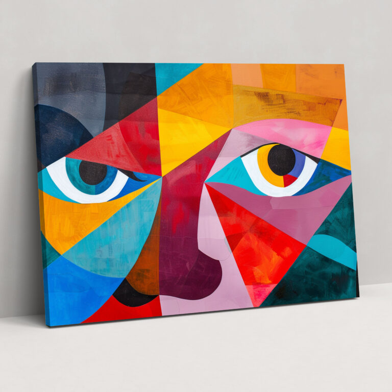 Pablo Picasso Abstract Geometric Shapes Canvas Print - Pablo Picasso, Canvas Wall Art, Home Decoration, Canvas