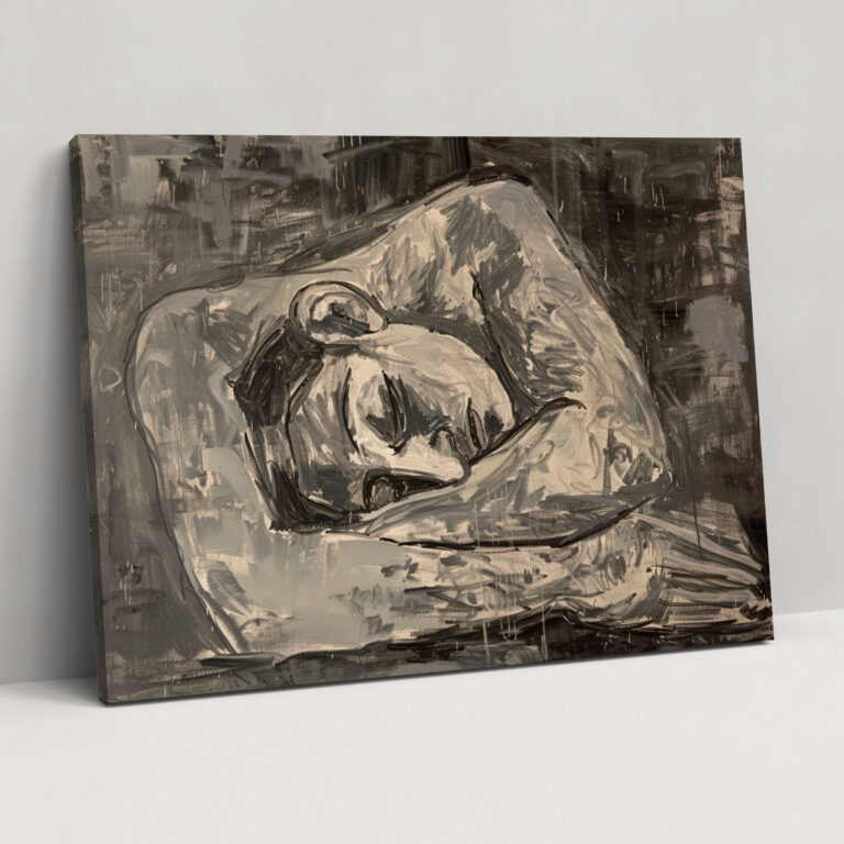 Pablo Picasso Female Figure Study Canvas Print - Pablo Picasso, Wall Art, Canvas, Wall Decoration