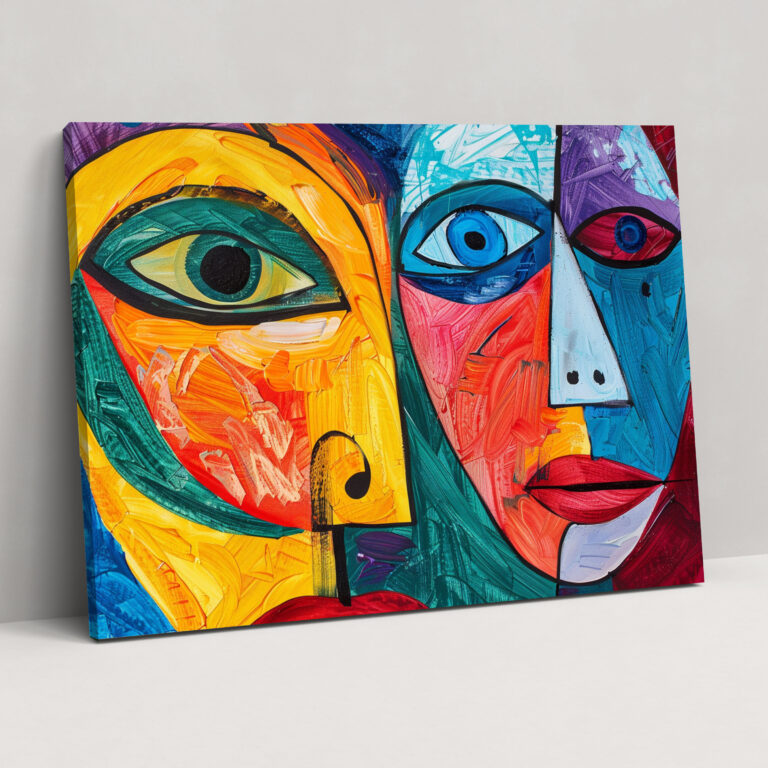 Pablo Picasso Surreal Faces Wall Art - Pablo Picasso, Home Decoration, Canvas Wall Art, Wall Decoration