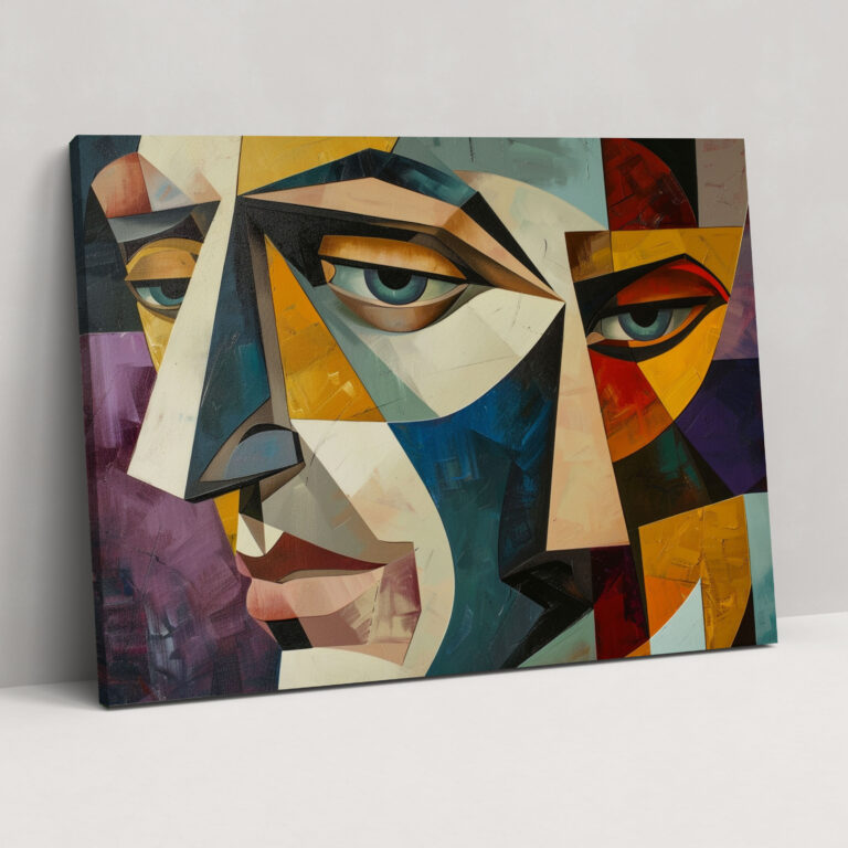 Cubism-Inspired Canvas Print - Pablo Picasso, Canvas, Wall Decoration, Modern Art