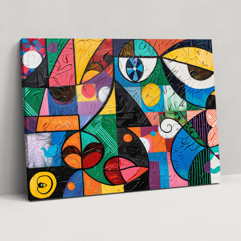 Colorful Picasso Canvas Print - Pablo Picasso, Canvas Print, Canvas, Abstract Art