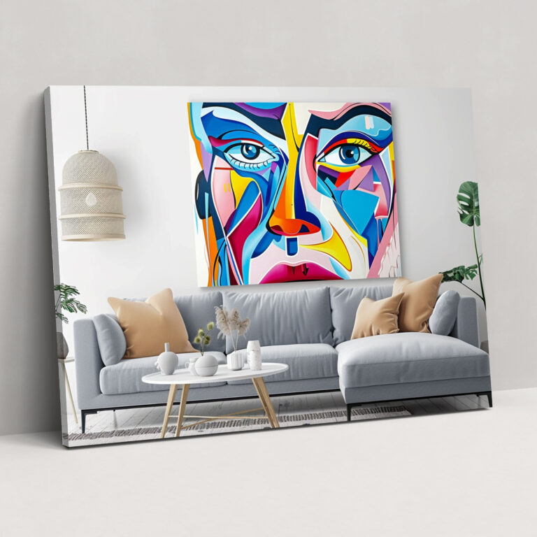 Pablo Picasso Surrealistic Portrait Canvas Print - Pablo Picasso, Wall Decoration, Wall Art, Canvas