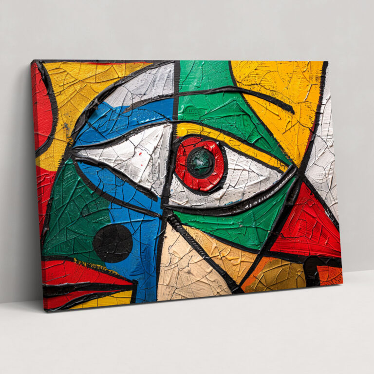 Pablo Picasso Colorful Abstract Composition Canvas Print - Pablo Picasso, Pablo Picasso, Canvas Wall Art, Canvas