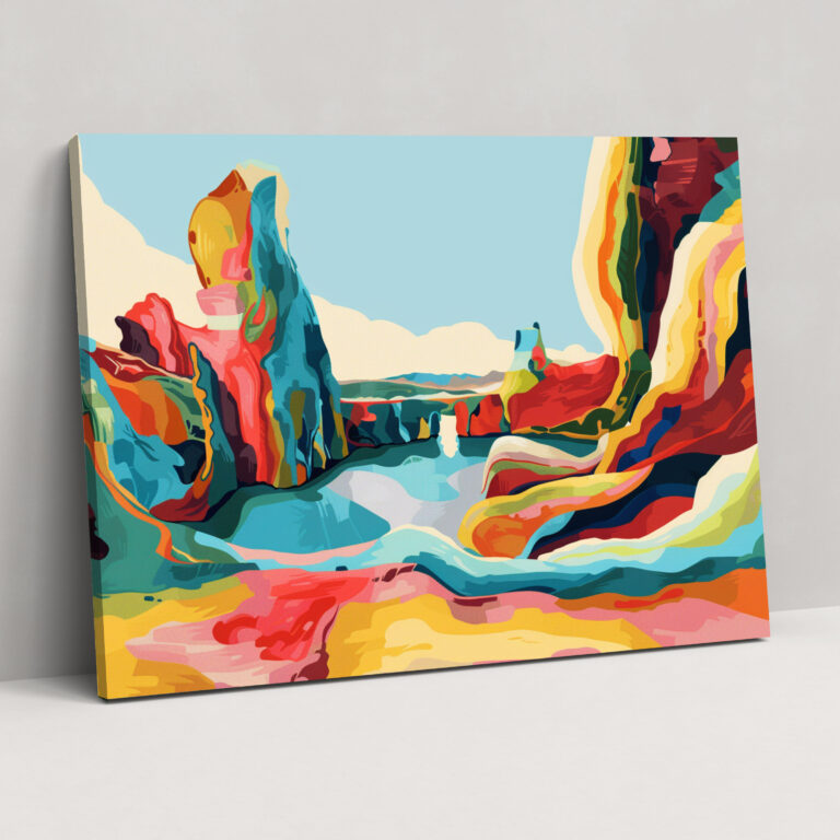 Pablo Picasso Canvas Print - Pablo Picasso, Distorted Shapes, Surreal Landscape, Wall Decoration