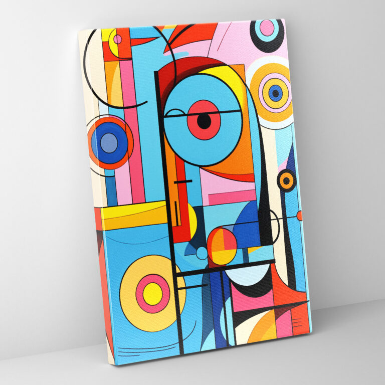 Pablo Picasso Style Canvas Print - Pablo Picasso, Pablo Picasso Style, Canvas Wall Art, Colorful