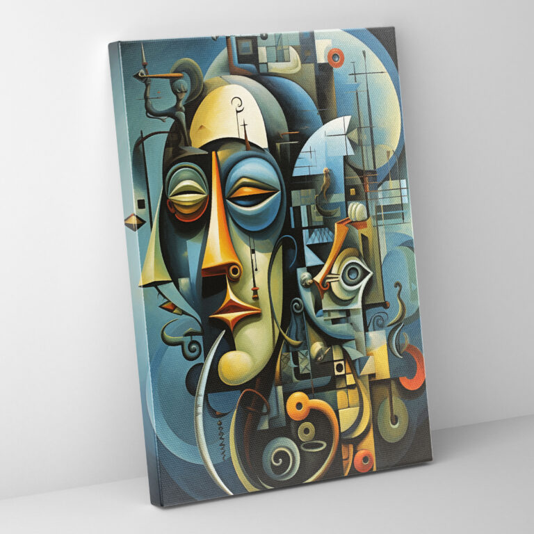 Pablo Picasso Style Canvas Wall Art - Pablo Picasso, Fusion Of Cubism And Surrealism, Wall Decoration, Intersecting Forms
