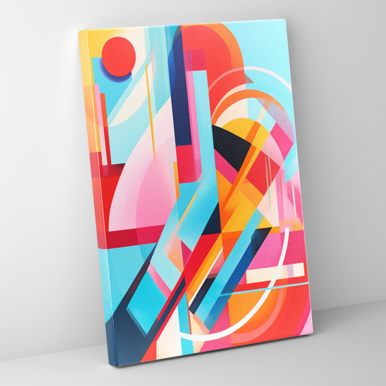 Pablo Picasso Style Canvas Print - Pablo Picasso, Home Decoration, Vibrant Colors, Wall Art