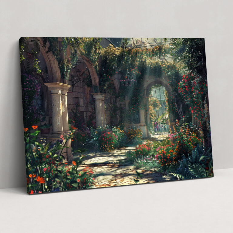 Romantic Garden Wall Art - Pre-Raphaelite Brotherhood, Wall Art, Pre-Raphaelite Brotherhood, Canvas Print