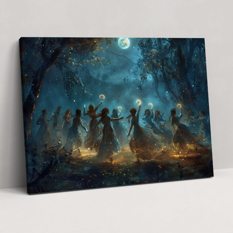 Moonlit Fairies Canvas Print - Pre-Raphaelite Brotherhood, Home Decoration, Pre-Raphaelite Brotherhood, Canvas