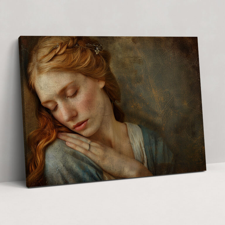 Contemplative Woman Canvas Print - Pre-Raphaelite Brotherhood, Home Decoration, Pre-Raphaelite Brotherhood, Canvas Wall Art