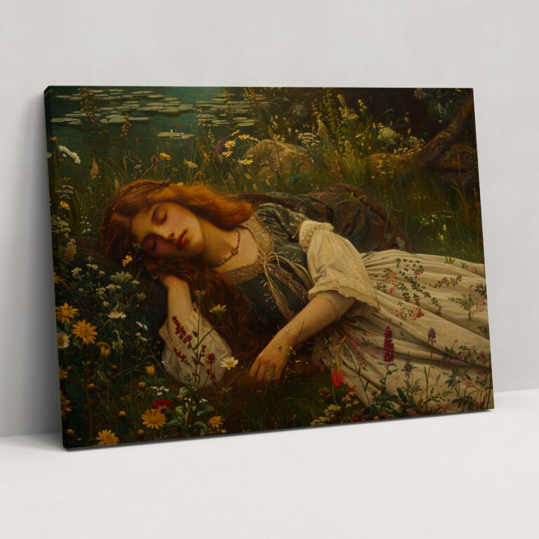 Pre-Raphaelite Brotherhood Celestial Garden Canvas Print - Pre-Raphaelite Brotherhood, Canvas Wall Art, Pre-Raphaelite Brotherhood, Canvas