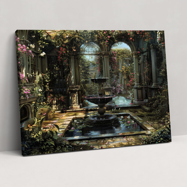 Victorian Garden Wall Decoration - Pre-Raphaelite Brotherhood, Canvas Wall Art, Home Decoration, Wall Decoration