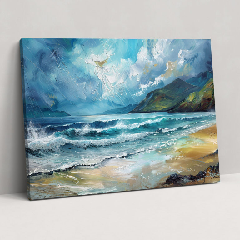 Dreamy Seascape Canvas Print - Pre-Raphaelite Brotherhood, Wall Decoration, Canvas Wall Art, Wall Art