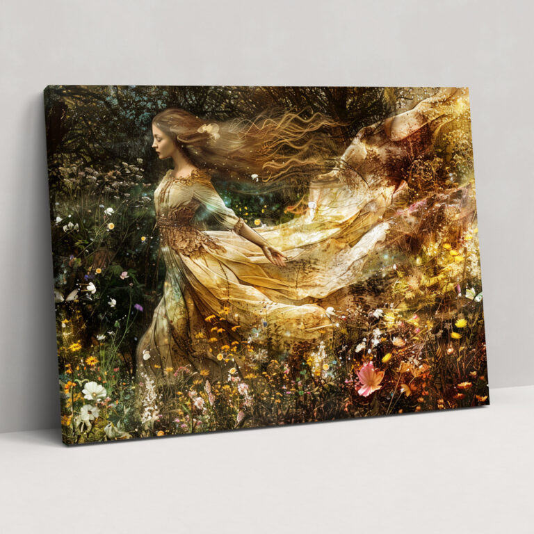 Pre-Raphaelite Brotherhood Canvas Print - Woman In Flowing Gown Wall Art - Pre-Raphaelite Brotherhood, Home Decoration, Canvas Print, Wall Art
