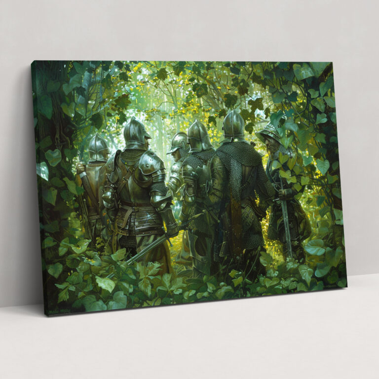 Pre-Raphaelite Brotherhood Knights Canvas Print - Pre-Raphaelite Brotherhood, Canvas, Wall Art, Canvas Print
