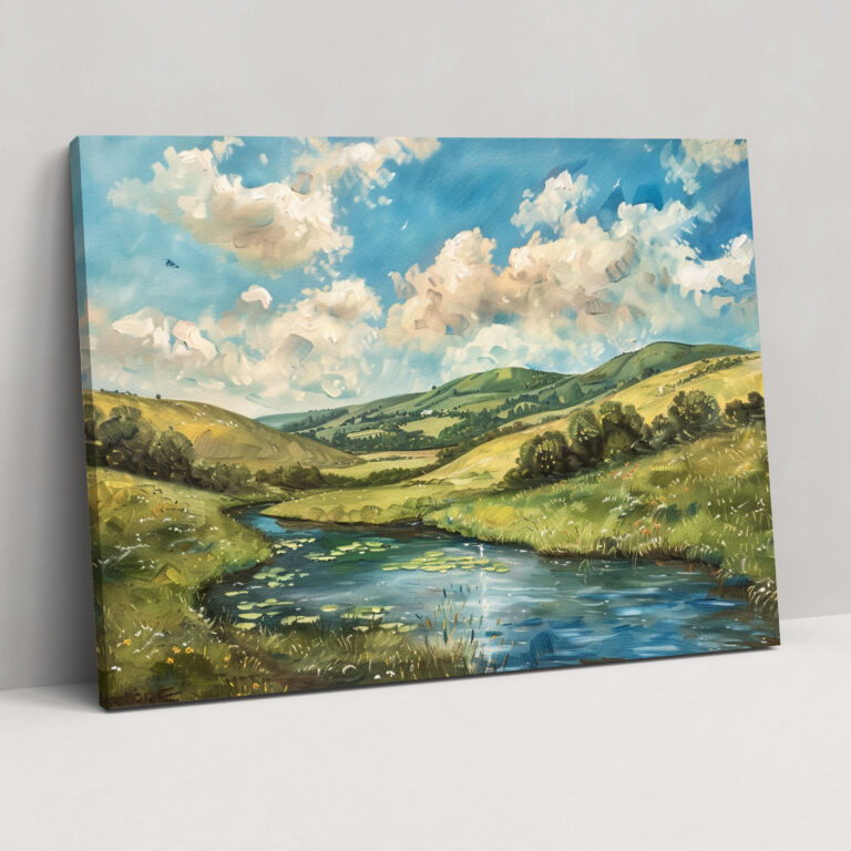 Pre-Raphaelite Brotherhood Landscape Canvas Print - Pre-Raphaelite Brotherhood, Wall Art, Canvas, Canvas Print