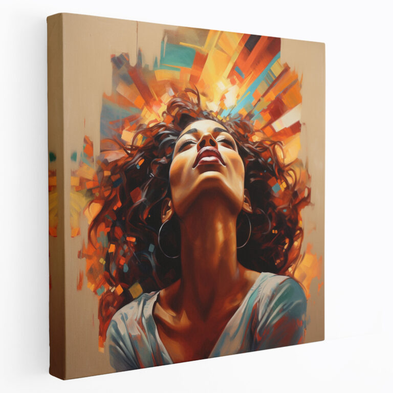 Empowering Woman Wall Art - Portrait, Feminine Art, Wall Decoration, Canvas Print