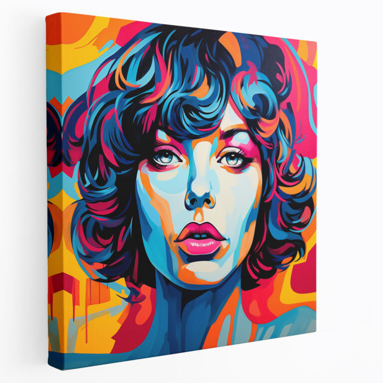 Pop Art Portrait Wall Art - Portrait, Canvas Wall Art, Modern Twist, Canvas