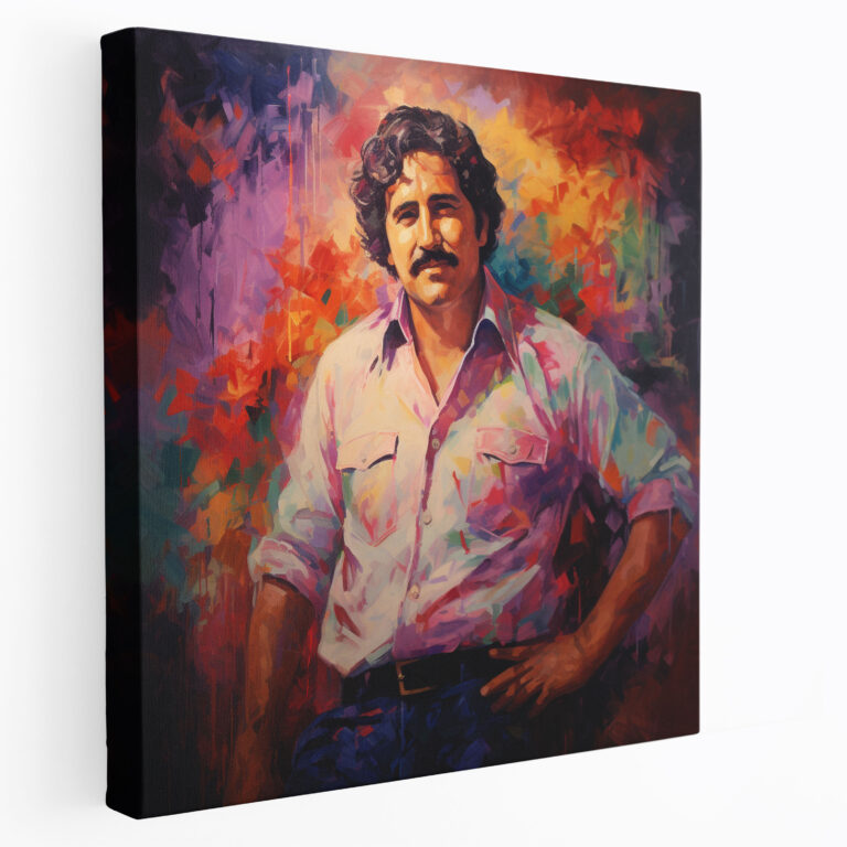 Pablo Escobar Wall Art - Pablo Escobar, Emotion, Canvas Print, Intrigue