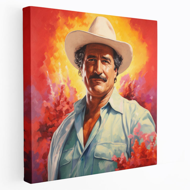 Pablo Escobar Wall Decoration - Pablo Escobar, Canvas Wall Art, Pablo Escobar, Fedora Hat