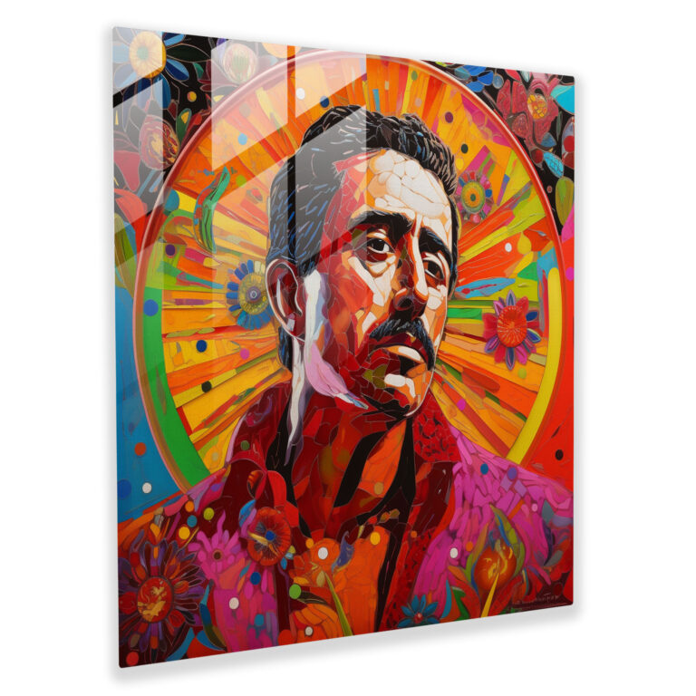 Pablo Escobar Inspired Glass Print - Pablo Escobar, Glass Art, Pablo Escobar, Glass Wall Art