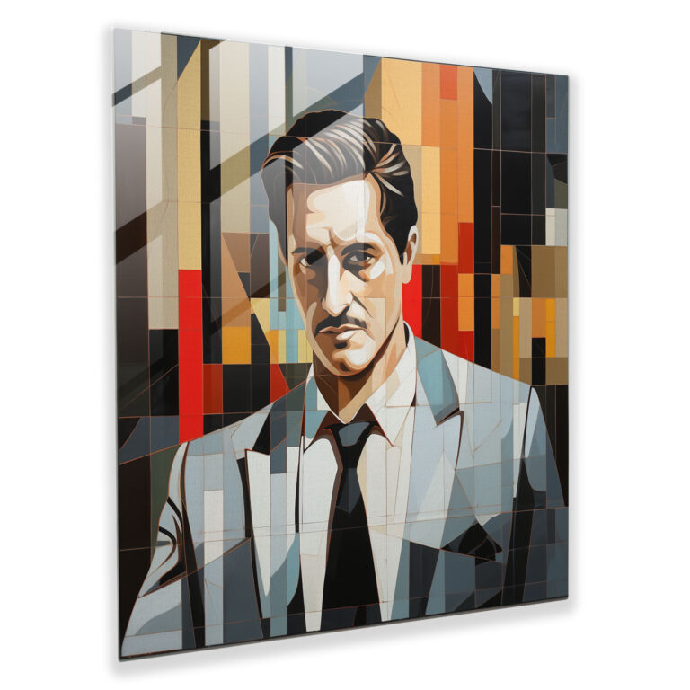 Modern Pablo Escobar Glass Print - Pablo Escobar, Modern Art, Glass Wall Art, Glass Art