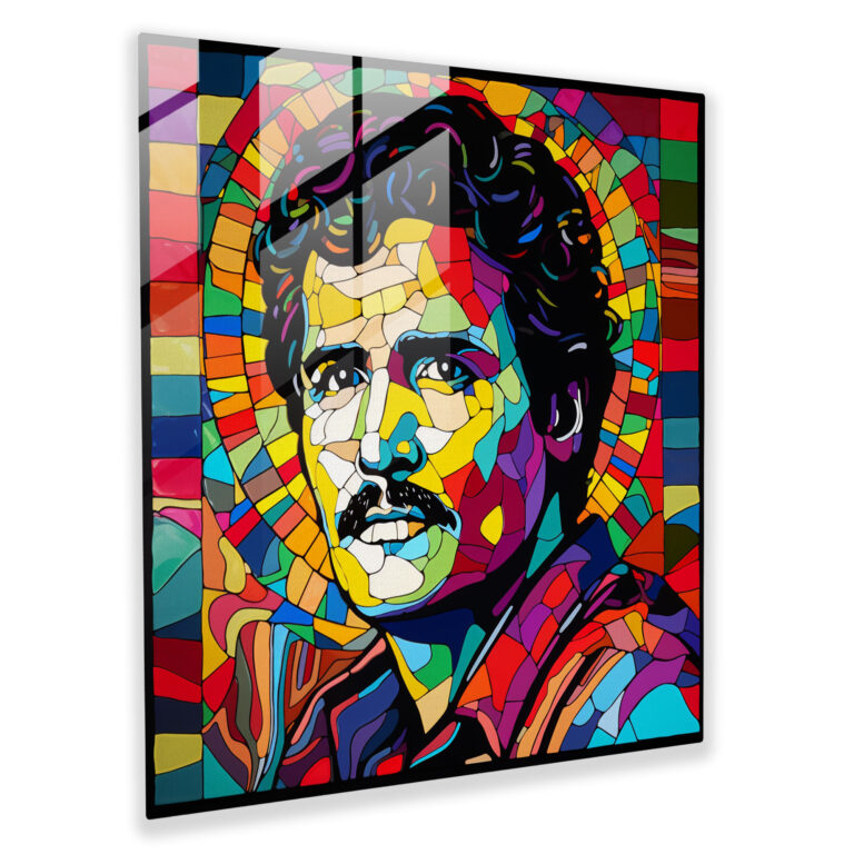 Pop Art Pablo Escobar Glass Print - Pablo Escobar, Modern Art, Glass Wall Art, Glass Print