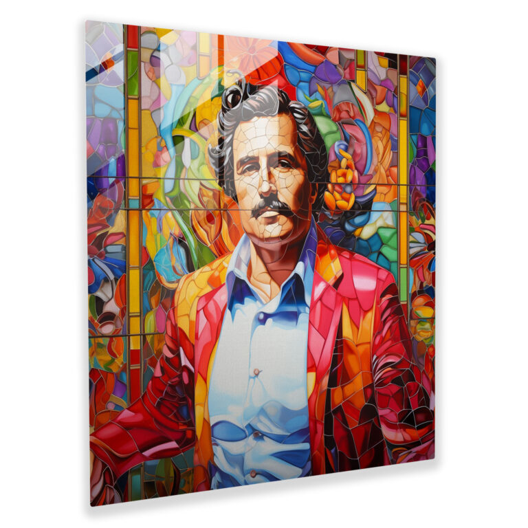 Pablo Escobar Glass Print - Pablo Escobar, Glass Print, Wall Decoration, Glass Wall Art
