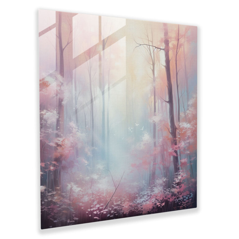 Enchanted Woods Glass Wall Art - Pastel, Pastel, Wall Decoration, Glass Print