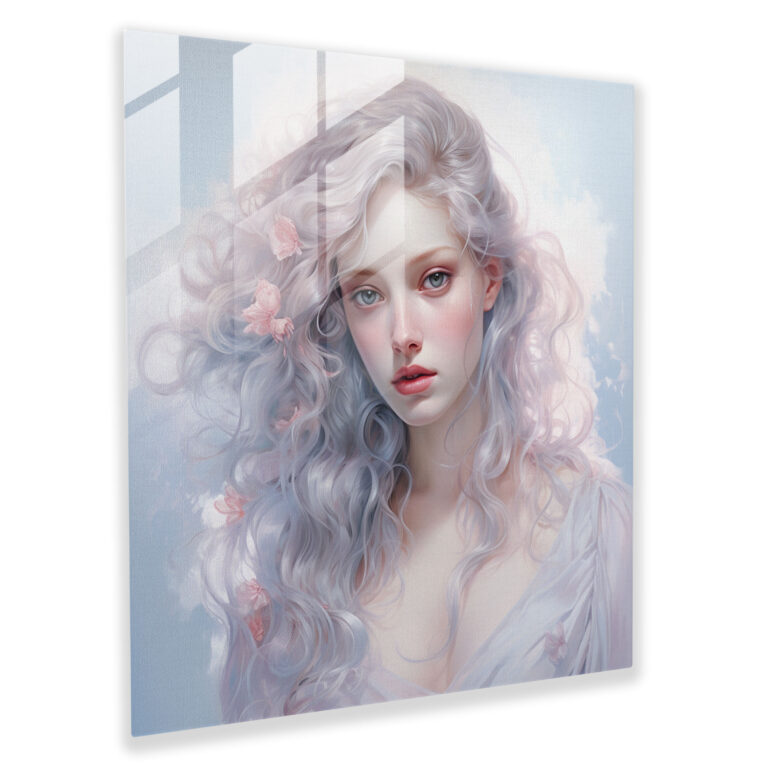 Tranquil Beauty Glass Wall Art - Pastel, Beauty, Tranquility, Soft Gaze
