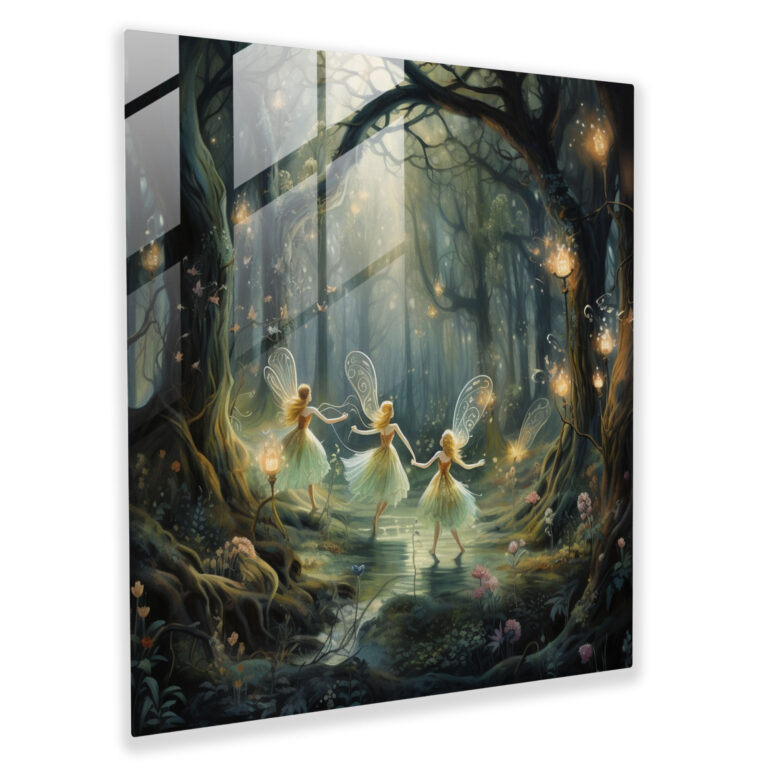 Enchanted Forest Glass Art - Pastel, Modern Art, Enchanting, Glass Art
