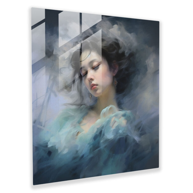 Ethereal Impressions Glass Print - Portrait, Glass Print, Soft Brushstrokes, Portrait