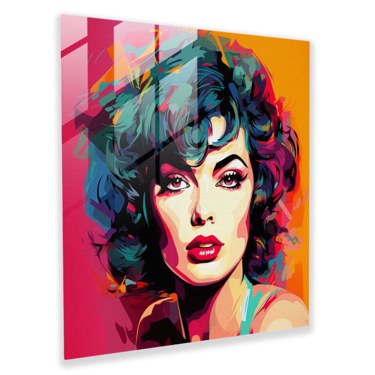 Pop Culture Icon Glass Print - Portrait, Home Decoration, Portrait, Wall Decoration