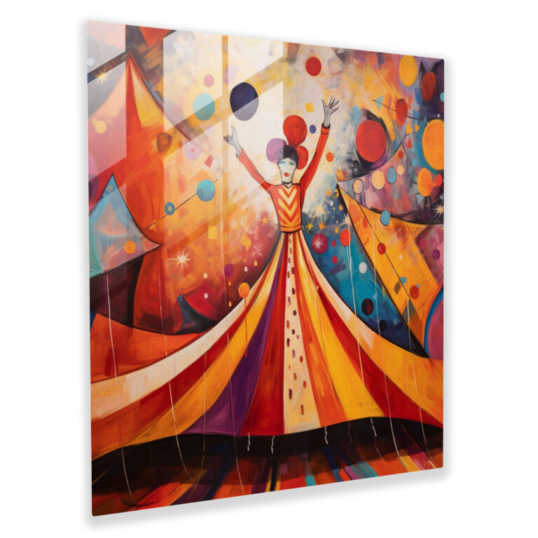 Puppet Dreams Glass Print - Puppet, Modern Art, Wall Decoration, Glass Art