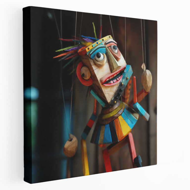 Colorful String Puppet Wall Art - Puppet, Wall Decoration, Home Decoration, Colorful Puppet