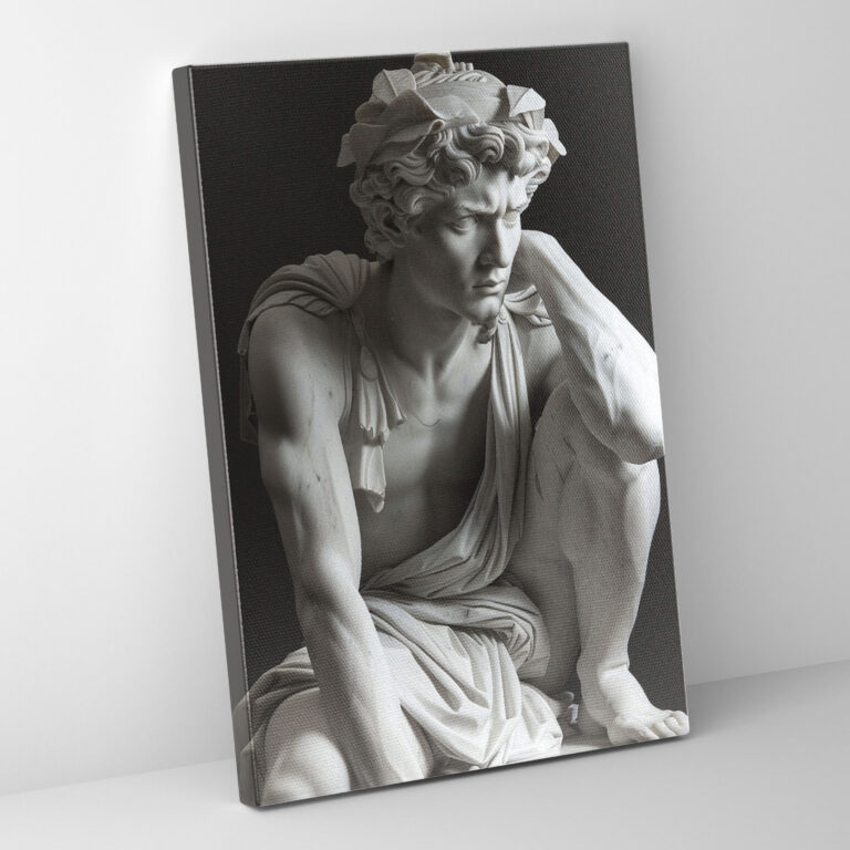Contemporary Roman Sculpture Canvas Print - Raffaello Sanzio, Canvas Wall Art, Canvas, Canvas Print