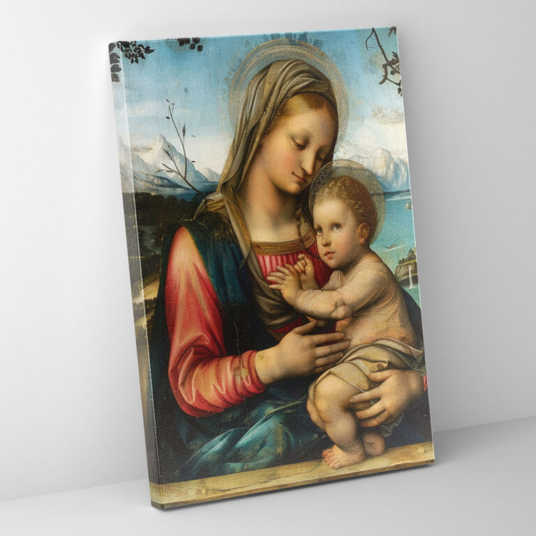 Raffaello Sanzio Madonna And Child Wall Decoration - Raffaello Sanzio, Wall Decoration, Canvas, Canvas Wall Art