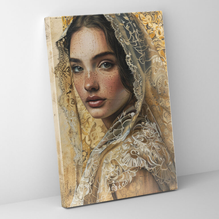 Intricate Portrait Wall Decoration - Raffaello Sanzio, Canvas Wall Art, Raffaello Sanzio, Home Decoration
