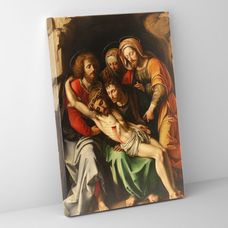Entombment Of Christ Canvas Print - Raffaello Sanzio, Canvas Print, Wall Decoration, Canvas