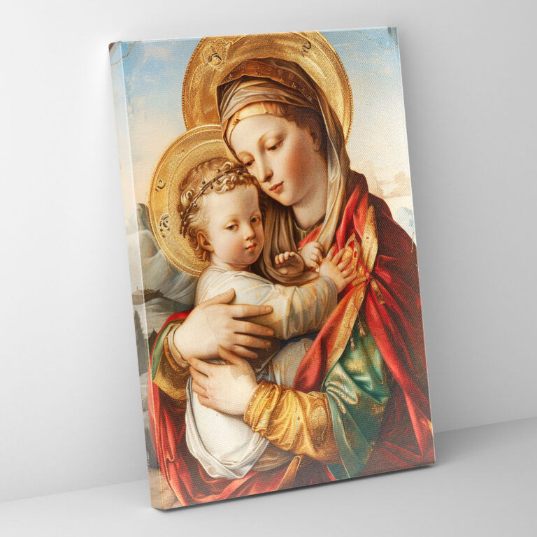 Madonna And Child Raffaello Sanzio Canvas Print - Raffaello Sanzio, Canvas, Home Decoration, Canvas Wall Art
