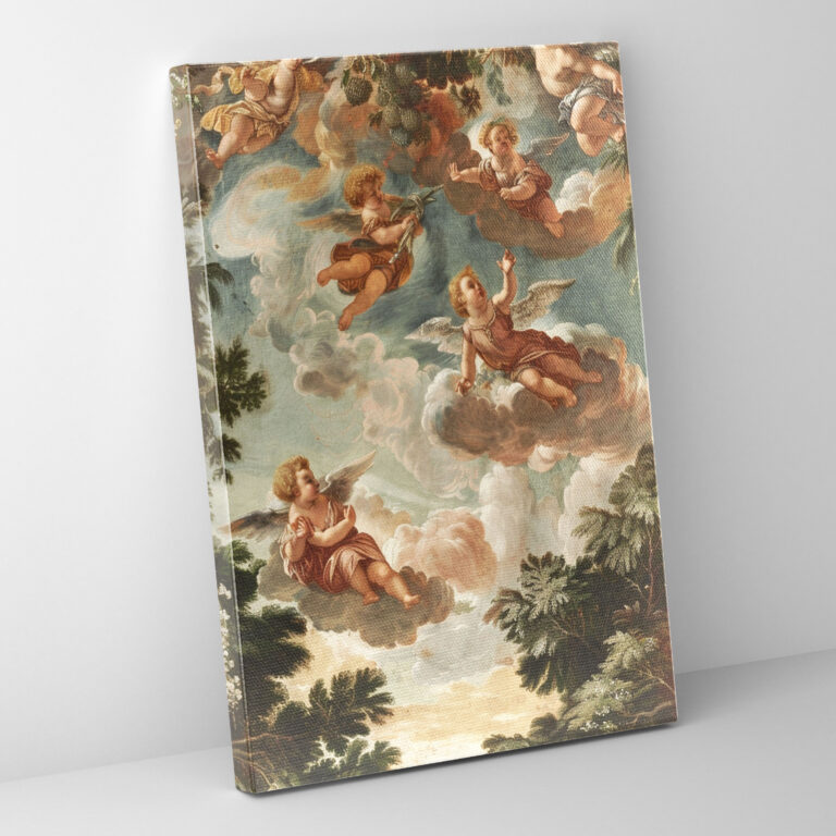 Heavenly Angels Raffaello Sanzio Wall Art - Raffaello Sanzio, Canvas, Wall Art, Canvas Wall Art